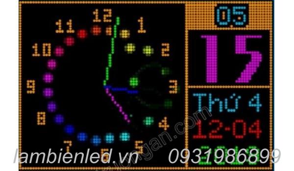Phần mềm đồng hồ LED ma trận - Lập trình hiệu ứng, hình ảnh, video.
