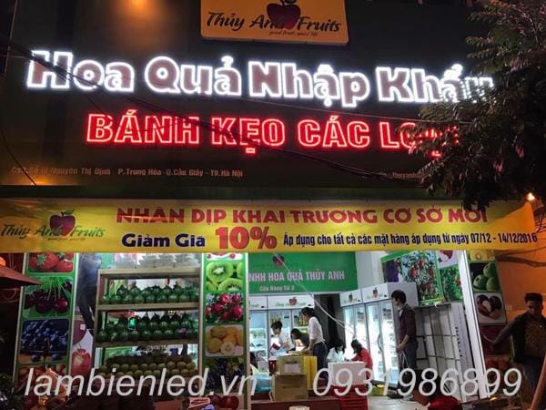 Biển bảng quảng cáo cửa hàng thực phẩm đẹp